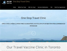Tablet Screenshot of onestoptravelclinic.com